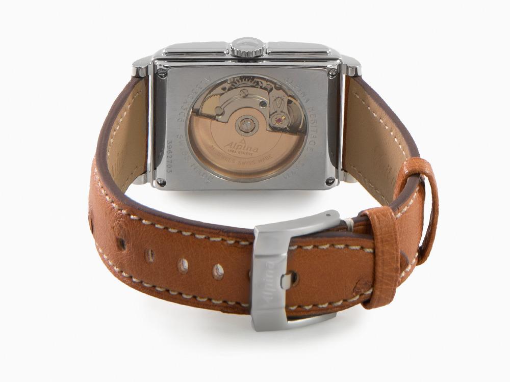Montre Automatique Alpina Alpiner Heritage Carrée 140 Années, Noir, AL-530BA3C6