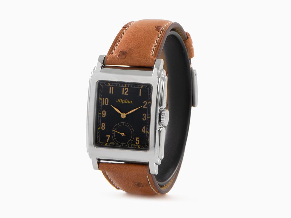 Montre Automatique Alpina Alpiner Heritage Carrée 140 Années, Noir, AL-530BA3C6