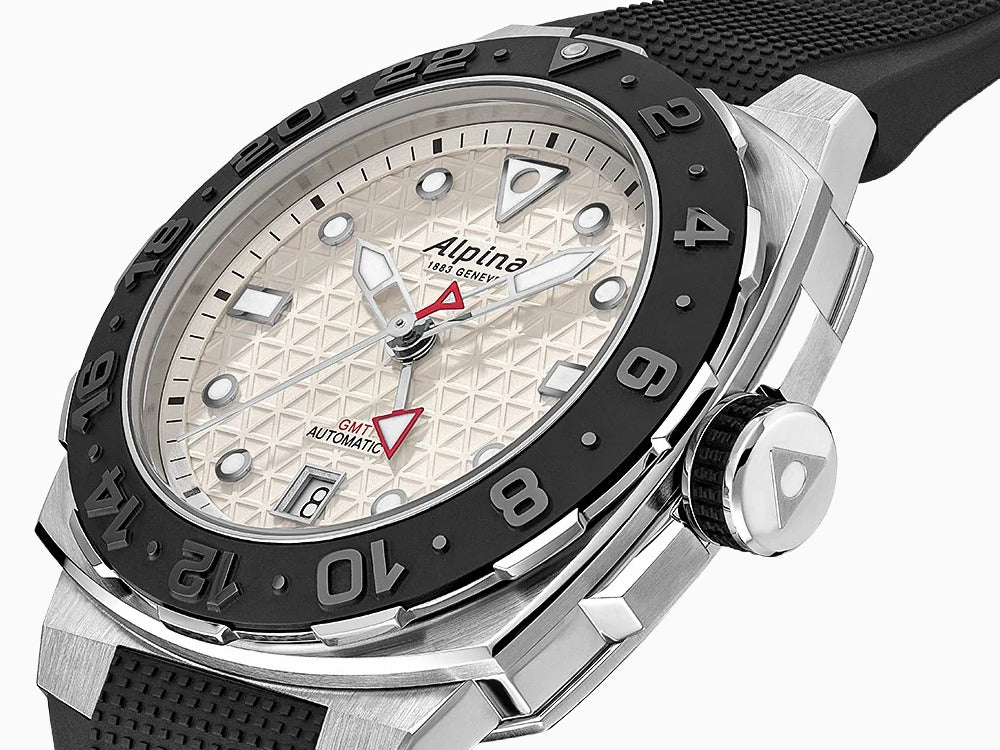 Montre Automatique Alpina Seastrong Diver Extreme GMT, Blanc, AL-560LG3VE6