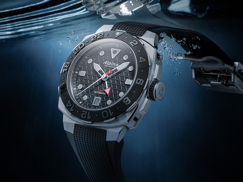 Montre Automatique Alpina Seastrong Diver Extreme GMT, Blanc, AL-560LG3VE6