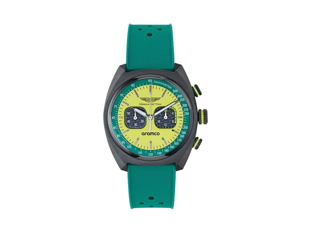 Montre à Quartz Aston Martin F1 Team DWF, Vert, 40 mm, Chronographe, MTFD2F603