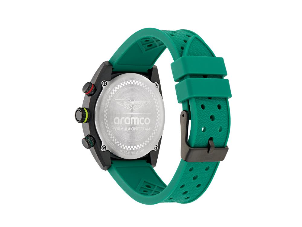Montre à Quartz Aston Martin F1 Team DWF, Vert, 40 mm, Chronographe, MTFD2F603