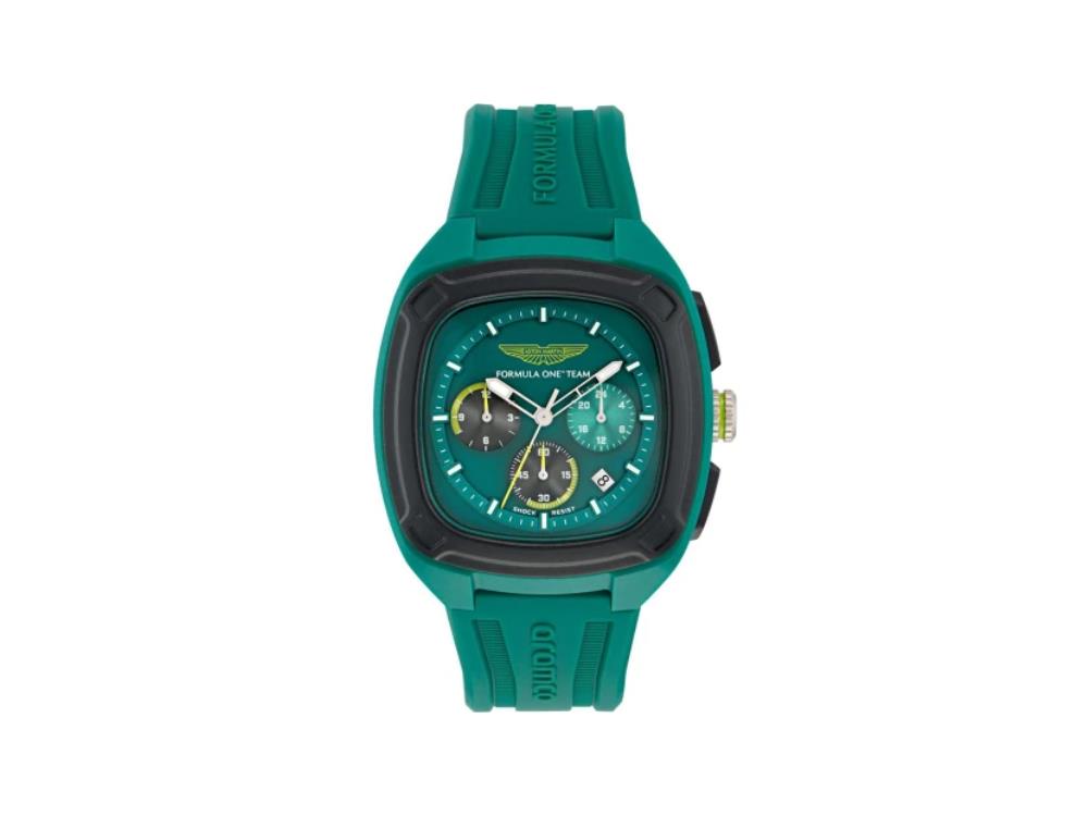 Montre à Quartz Aston Martin F1 Team, Vert, 44 mm, Chronographe, MTFO1F501