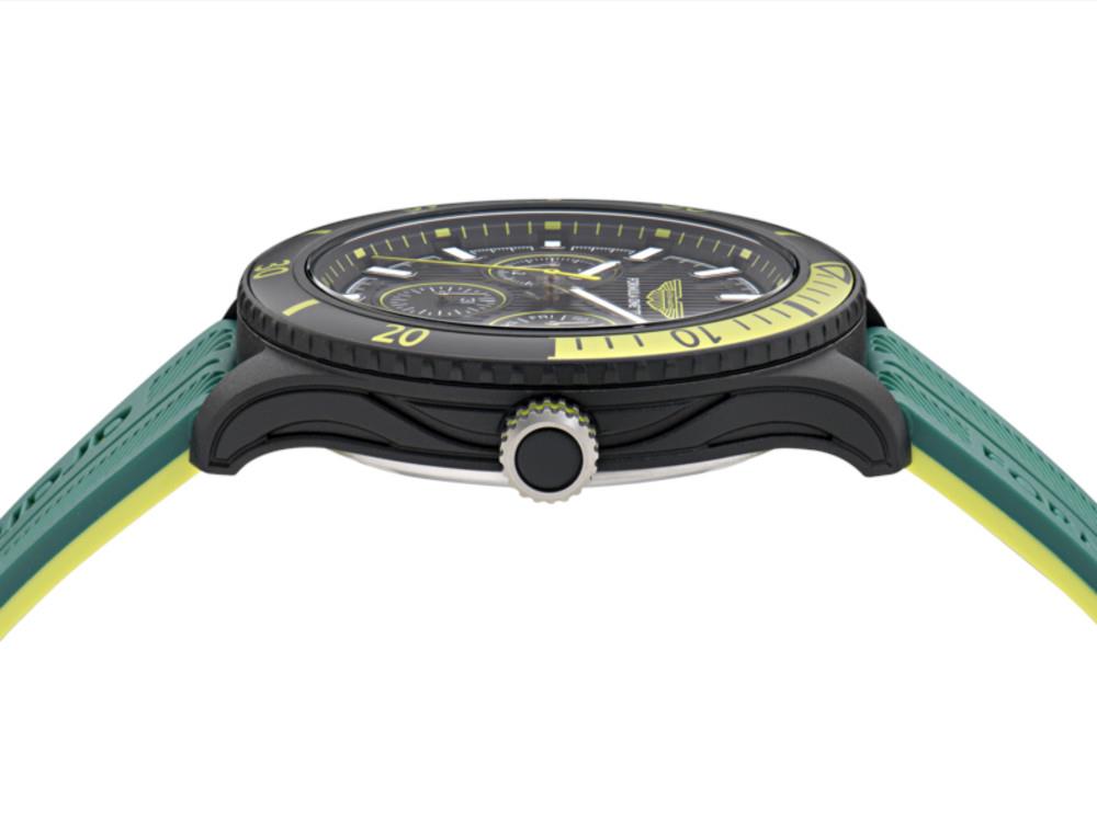Montre à Quartz Aston Martin PIT W F1 Team,Noir, 46 mm, Chronographe, MTFP1F501