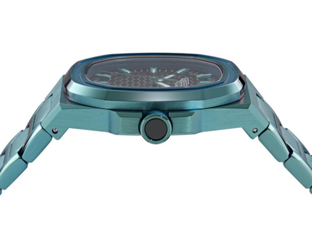 Montre à Quartz Aston Martin Icon GPQ , Acier Recyclé, Noir, 42 mm, MTIG2S606