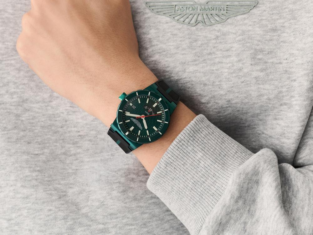 Montre Automatique Aston Martin Icon MNF GMT, Vert, 41 mm, MTIM1F605