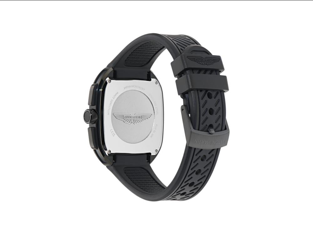 Montre à Quartz Aston Martin Icon ULT, Acier Recyclé, Noir, 40 mm, MTIU1S605