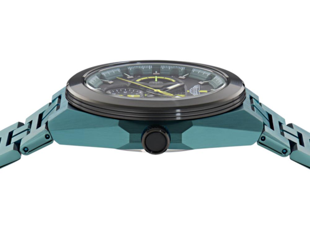 Montre à Quartz Aston Martin Thrill, Acier Recyclé, Noir, 42 mm, MTRI2S606