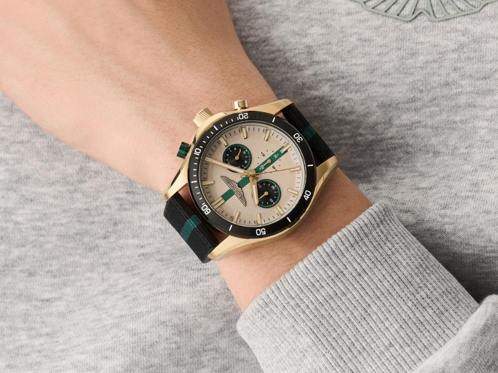 Montre à Quartz Aston Martin Thrill CLP, 45 mm, Chronographe, MTRL1F601