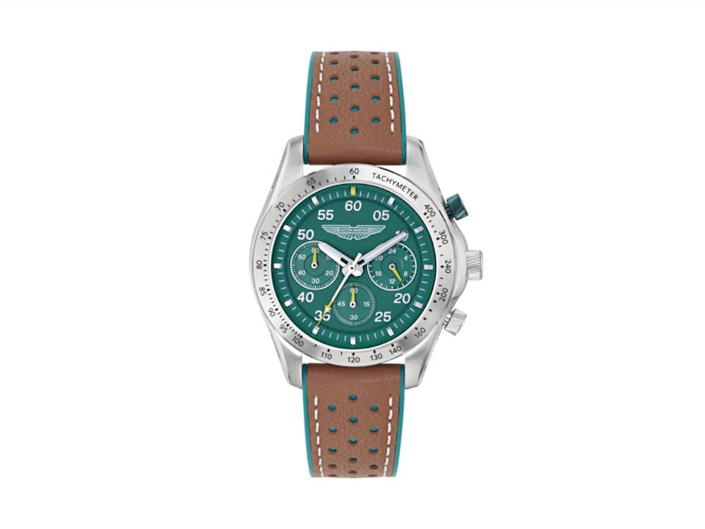 Montre à Quartz Aston Martin  SGT Thrill, Vert, 42 mm, Chronographe, MTRS1F501