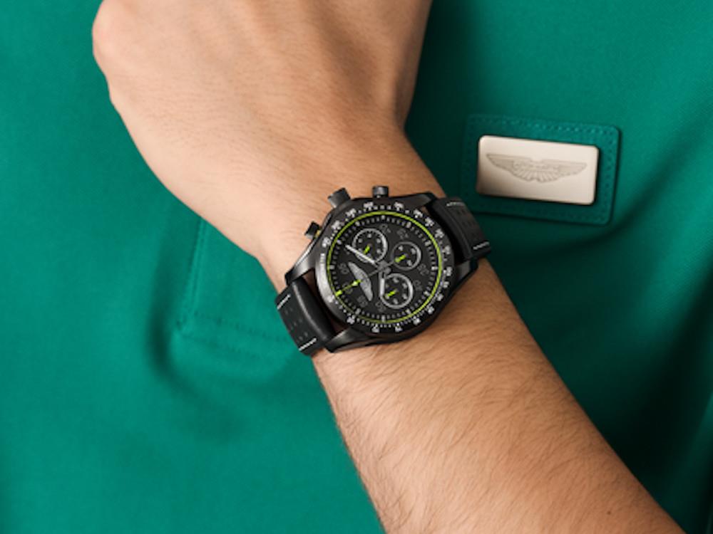 Montre à Quartz Aston Martin SGT Thrill, Noir, 42 mm, Chronographe, MTRS1F502