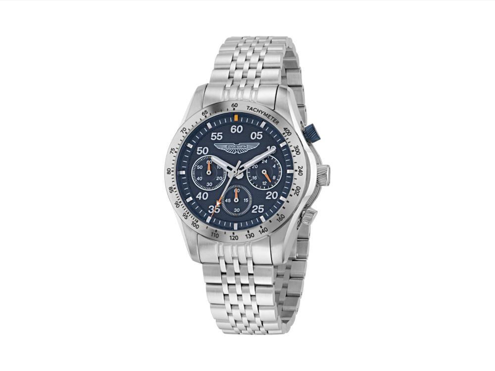Montre à Quartz Aston Martin Thrill, Bleu, 42 mm, Chronographe, MTRS1F503