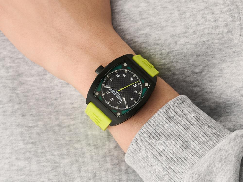 Montre à Quartz Aston Martin Thrill TRG, Titane, Noir, 41 mm, MTRT2F603