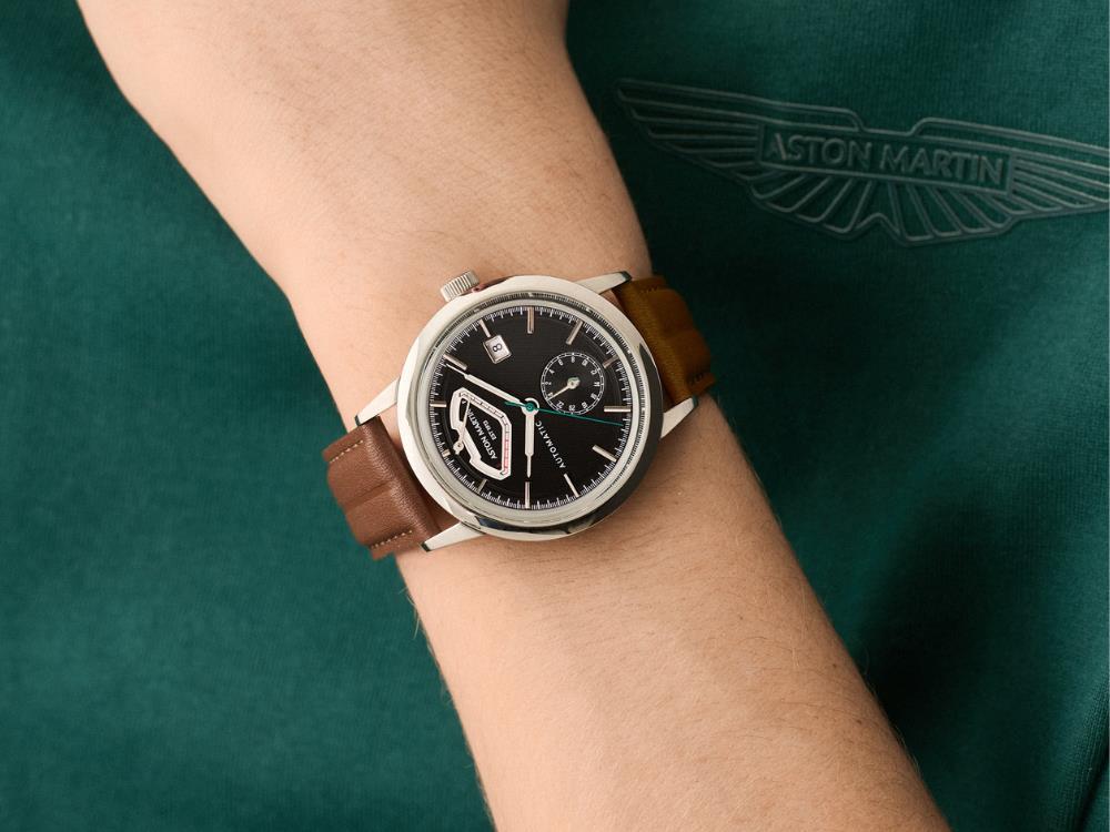 Montre Automatique Aston Martin Timeless TS3, Noir, 40mm, MTTS3F602