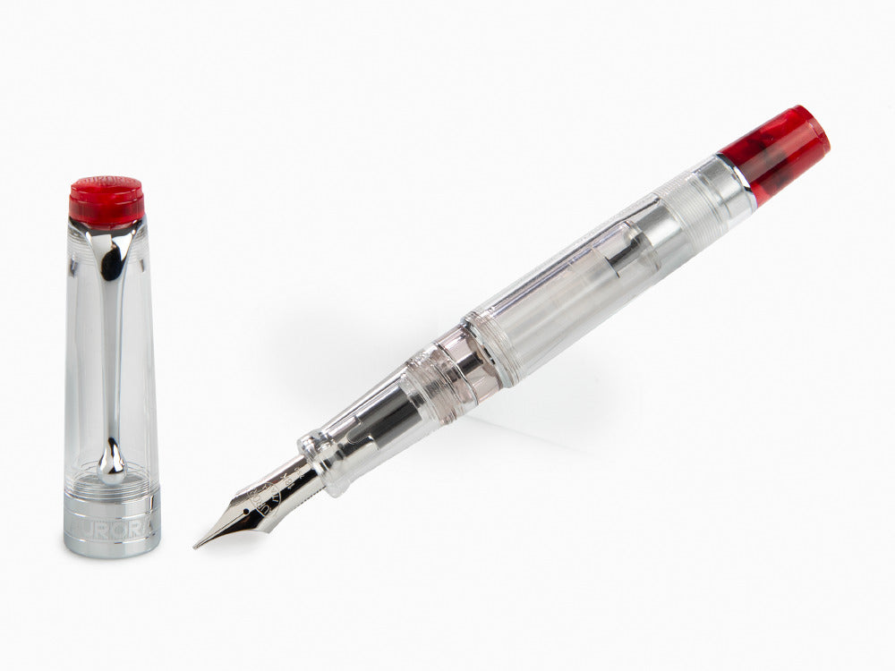 Stylo Plume Aurora Optima Demonstrator Rouge, Edition Limitée, 570RA