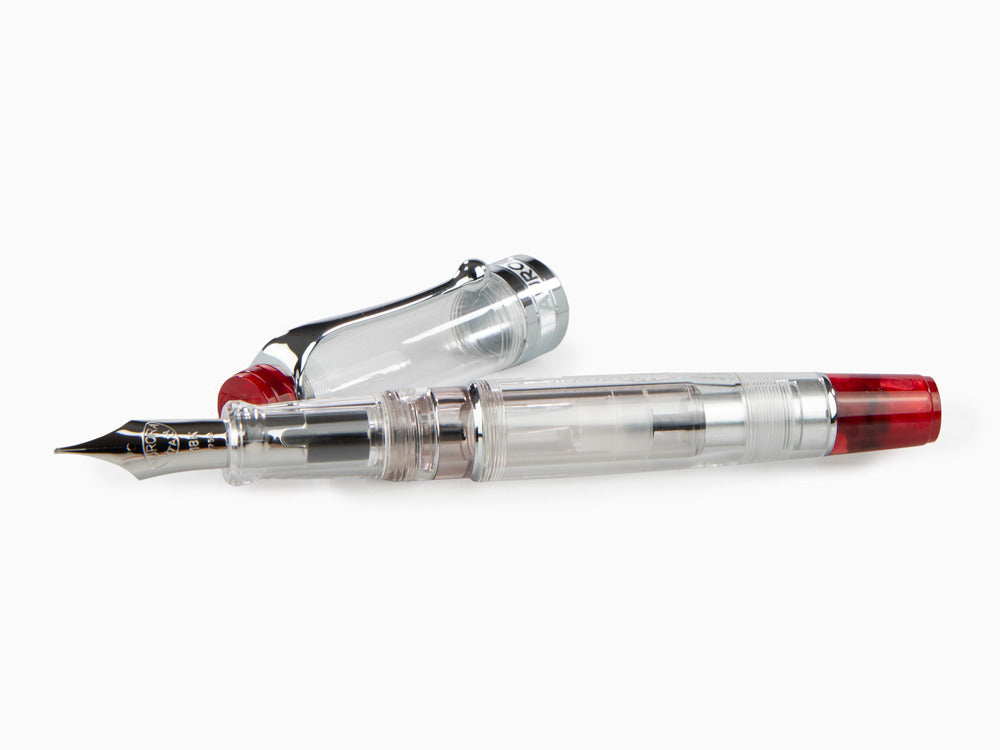 Stylo Plume Aurora Optima Demonstrator Rouge, Edition Limitée, 570RA