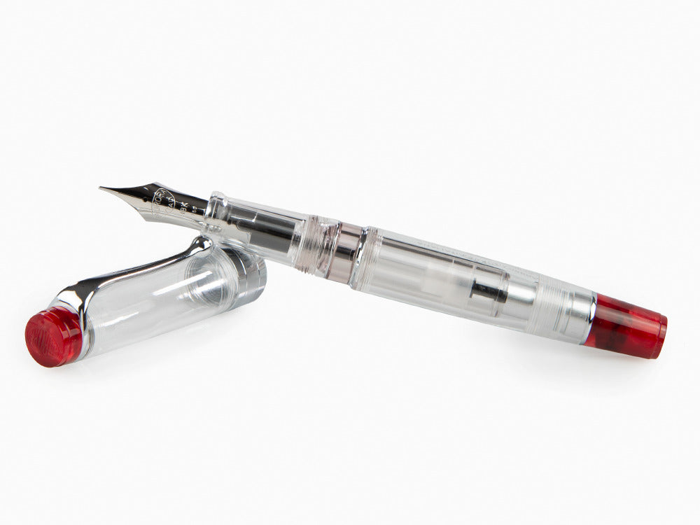 Stylo Plume Aurora Optima Demonstrator Rouge, Edition Limitée, 570RA