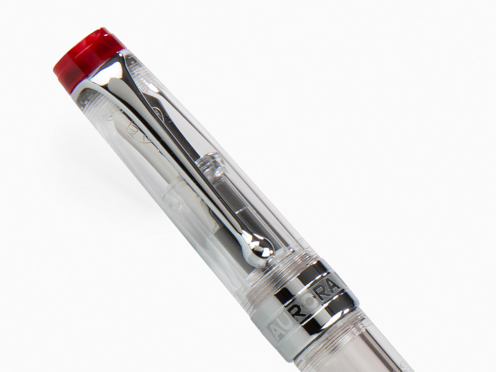 Stylo Plume Aurora Optima Demonstrator Rouge, Edition Limitée, 570RA