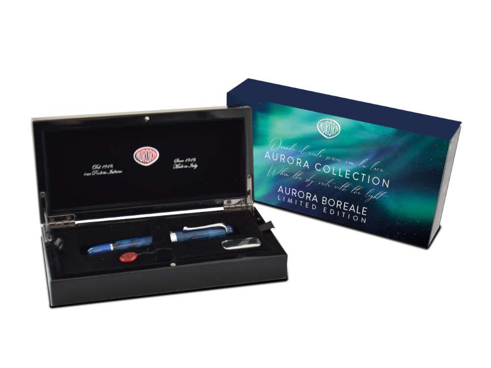 Stylo Plume Aurora 88 Boreale, Bleu, Edition Limitée, 888-AUB