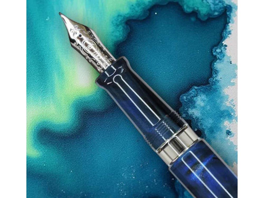 Stylo Plume Aurora 88 Boreale, Bleu, Edition Limitée, 888-AUB