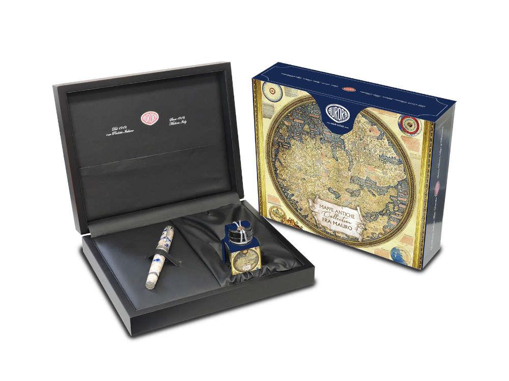 Stylo Plume Aurora Mappe Antiche Fra Mauro, Edition Limitée, 946-RV