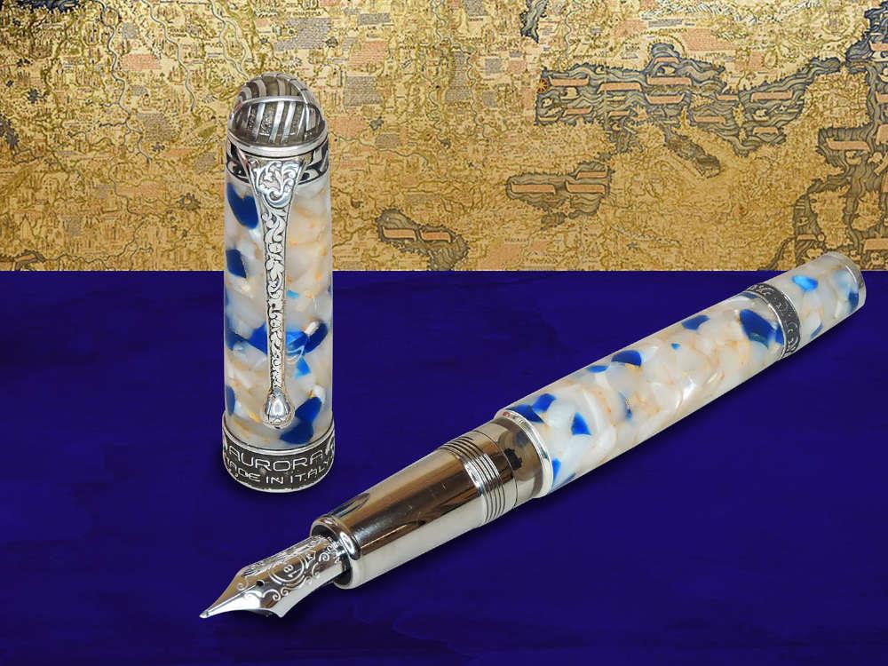 Stylo Plume Aurora Mappe Antiche Fra Mauro, Edition Limitée, 946-RV