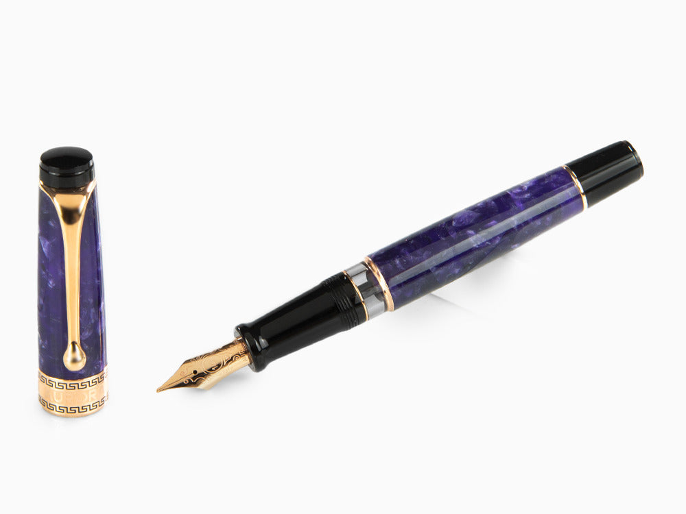 Stylo Plume Aurora Optima, Auroloide, Violet, PVD Or Rosé, 996-VI 996-VI