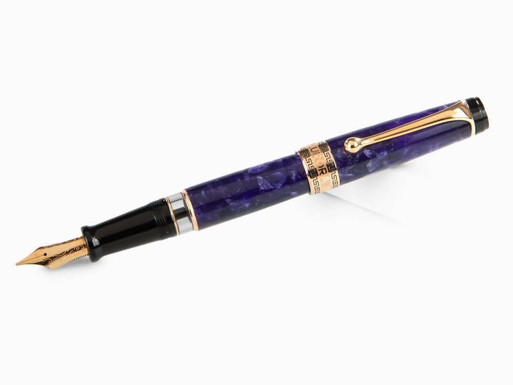Stylo Plume Aurora Optima, Auroloide, Violet, PVD Or Rosé, 996-VI 996-VI