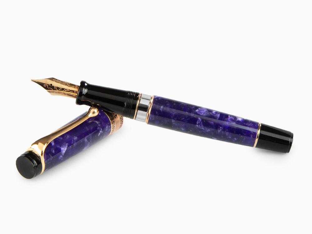 Stylo Plume Aurora Optima, Auroloide, Violet, PVD Or Rosé, 996-VI 996-VI