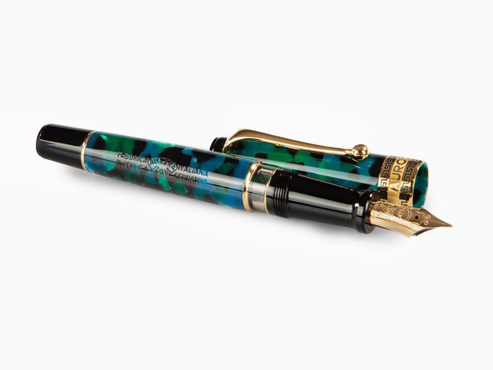 Stylo Plume Aurora Optima, Auroloide, Vert, Plaqué or, 996V