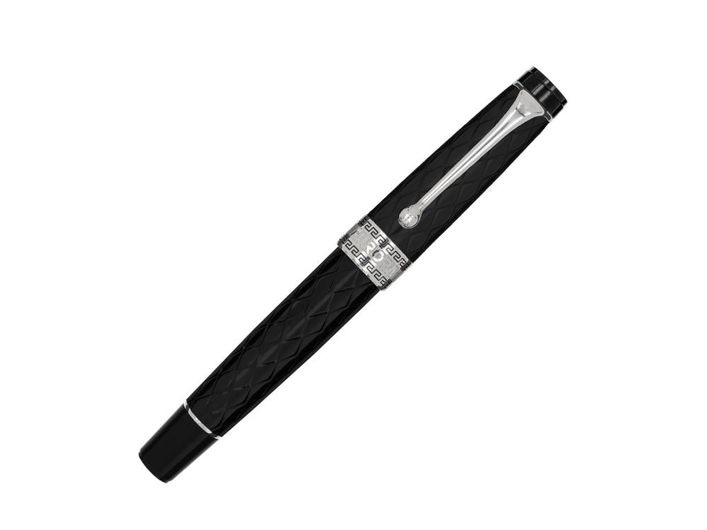 Stylo Plume Aurora Optima Rombo Guilloché, Attributs Chromés, 997-CRBN