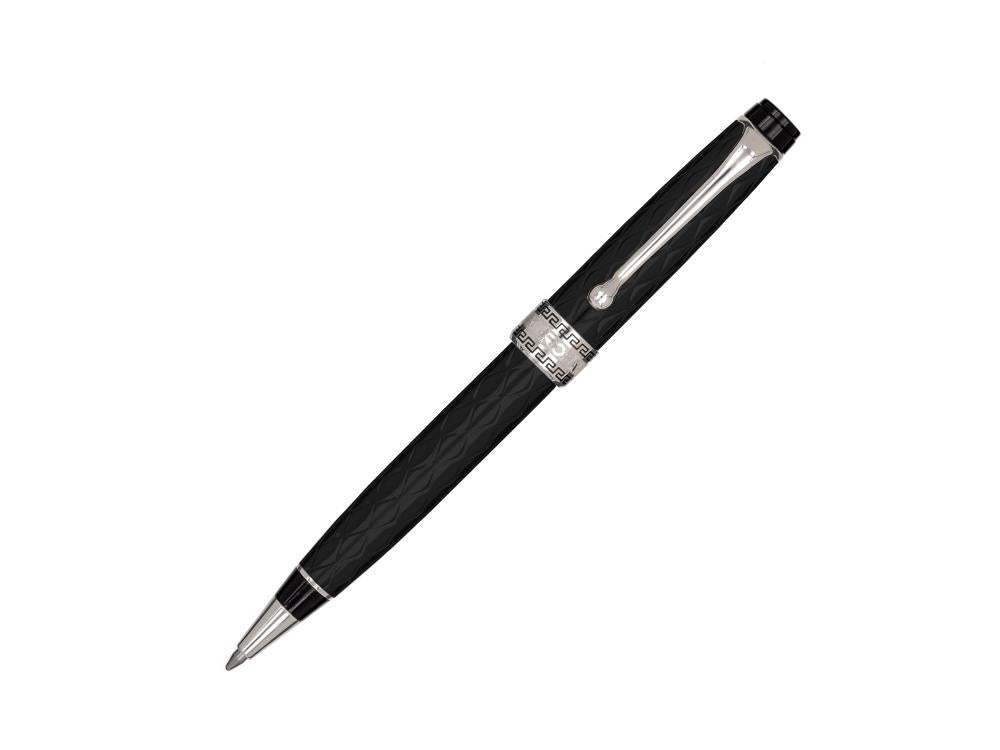 Stylo bille Aurora Optima Rombo Guilloché, 998-CRBN