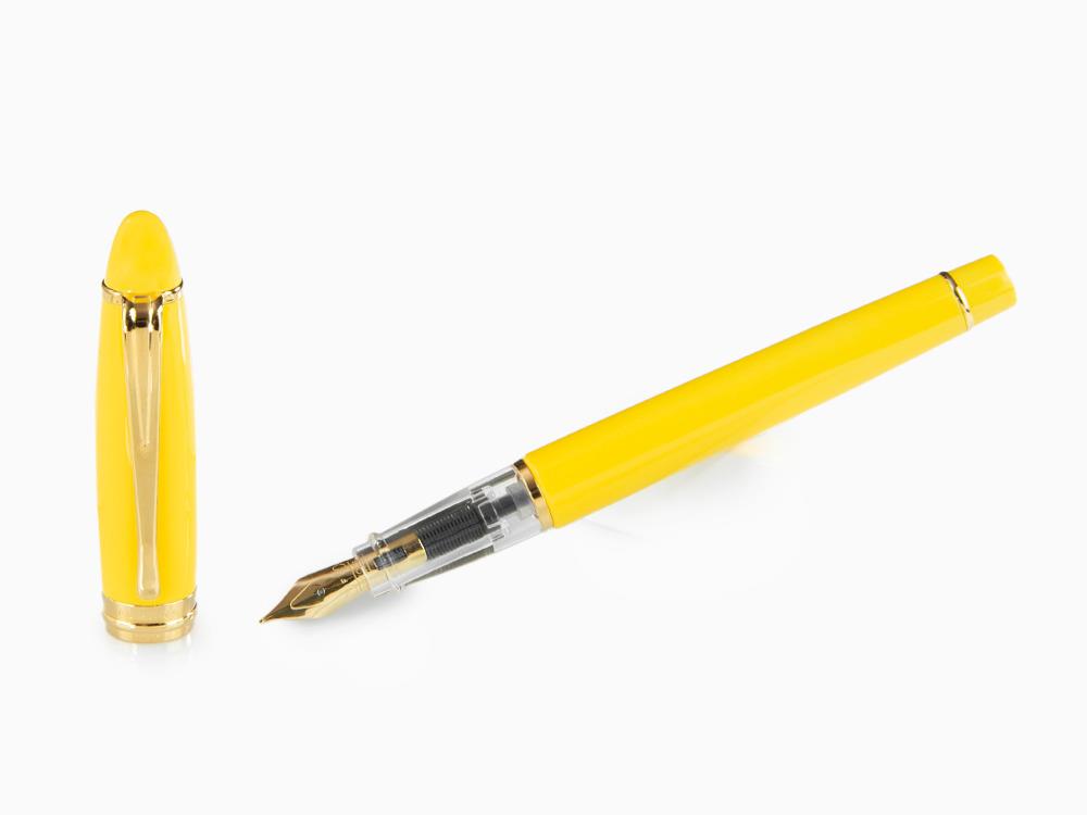 Stylo Plume Aurora Ipsilon Demo colors OTTIMISTA, Résine, Jaune, B09-DY