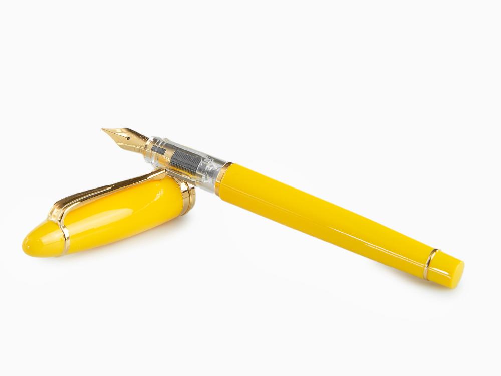 Stylo Plume Aurora Ipsilon Demo colors OTTIMISTA, Résine, Jaune, B09-DY