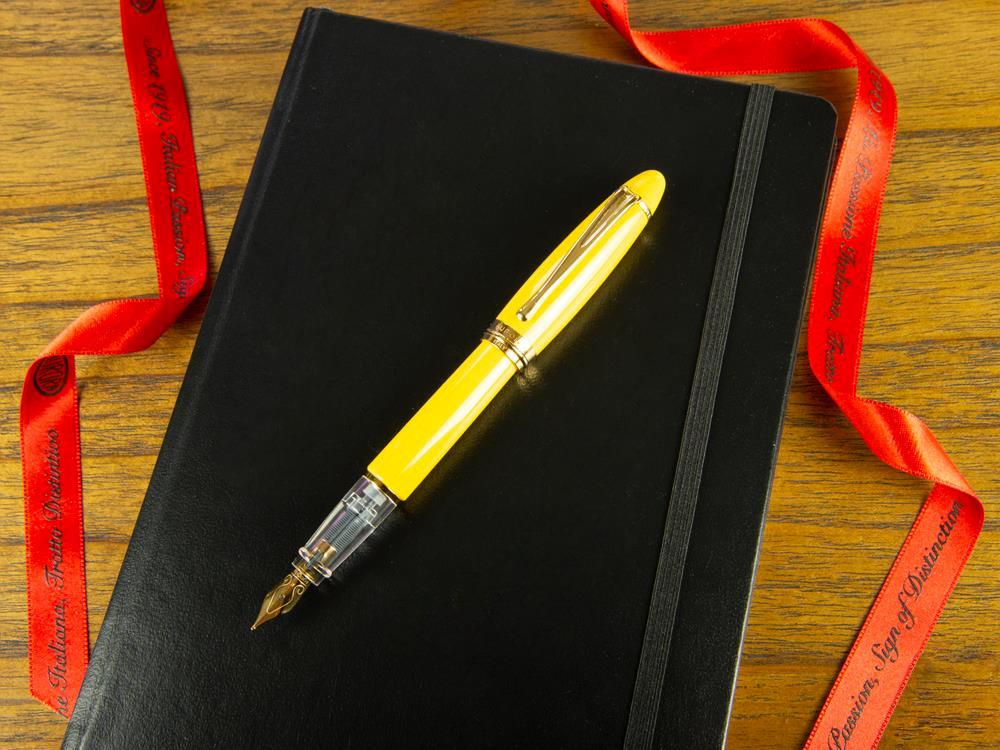 Stylo Plume Aurora Ipsilon Demo colors OTTIMISTA, Résine, Jaune, B09-DY