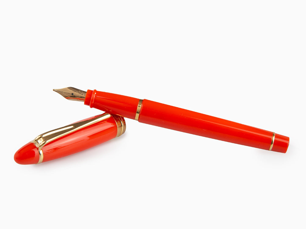 Stylo Plume Aurora Ipsilon Automne, Résine, Orange, Or, B11-DO
