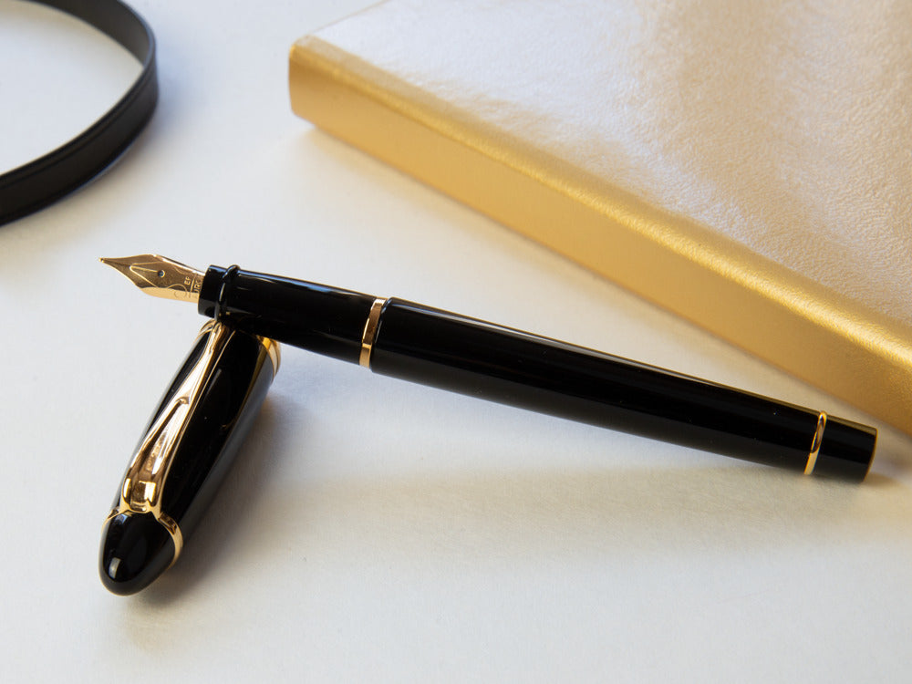 Stylo Plume Aurora Ipsilon -  Résine Noire -  B11N