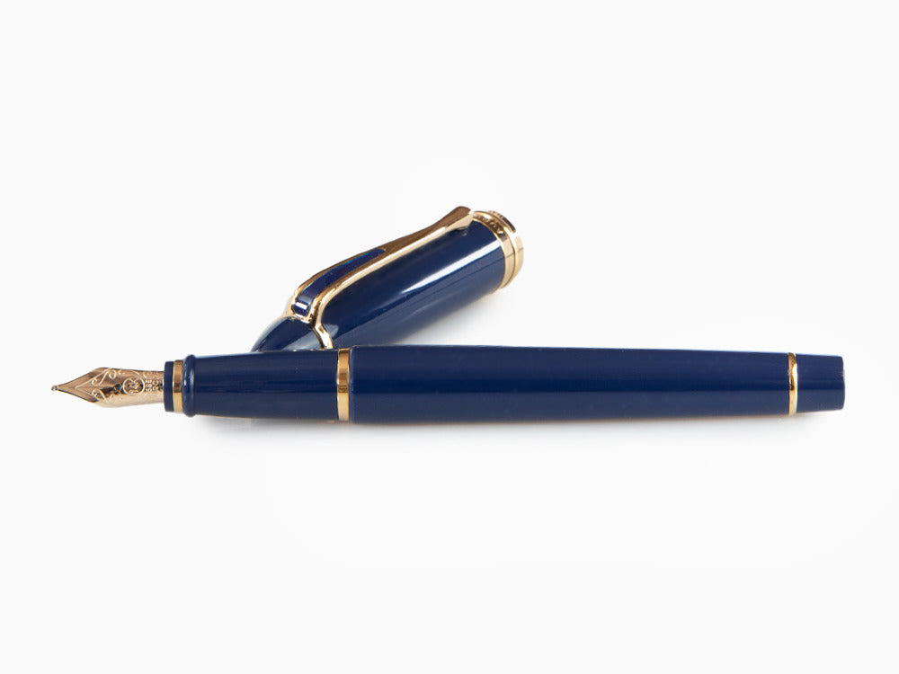 Stylo Plume Aurora Ipsilon en Résine Bleue - B12B