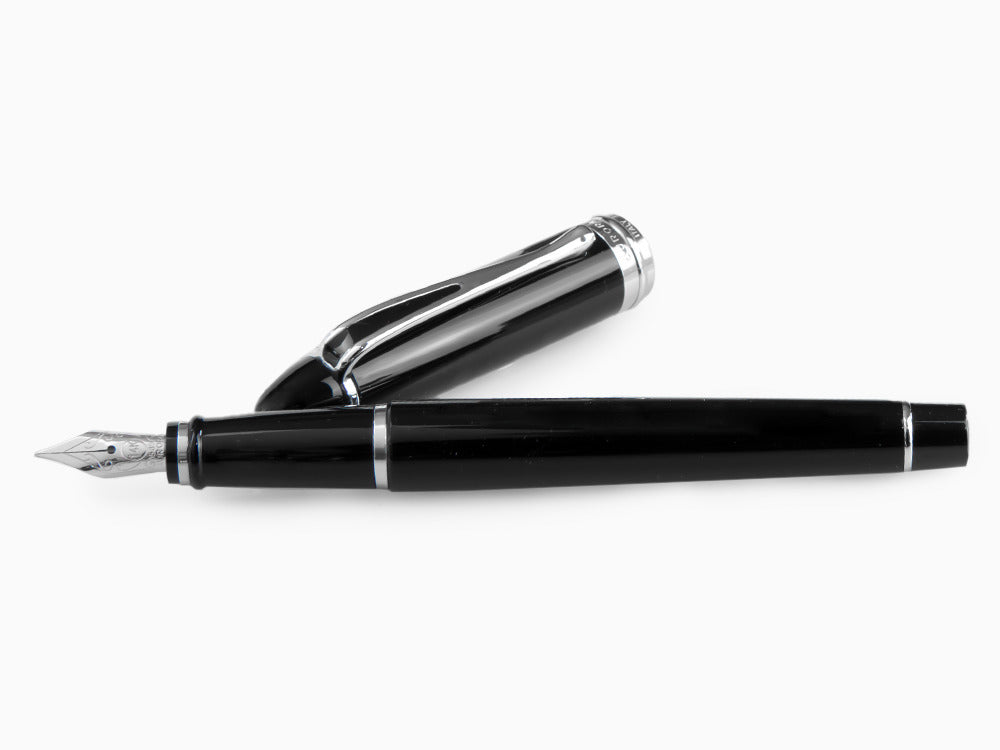 Stylo Plume Aurora Ipsilon en Résine Noire -B12C
