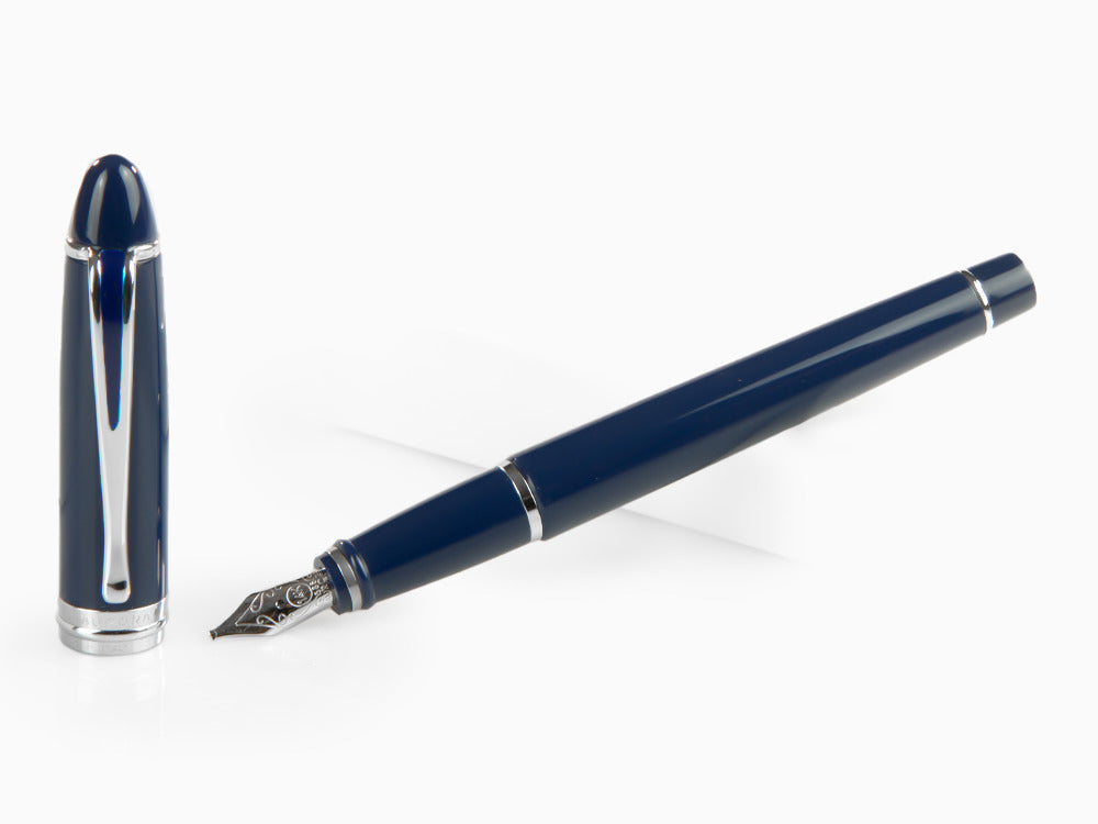 Stylo Plume Aurora Ipsilon De Luxe Résine Bleue B12CBM