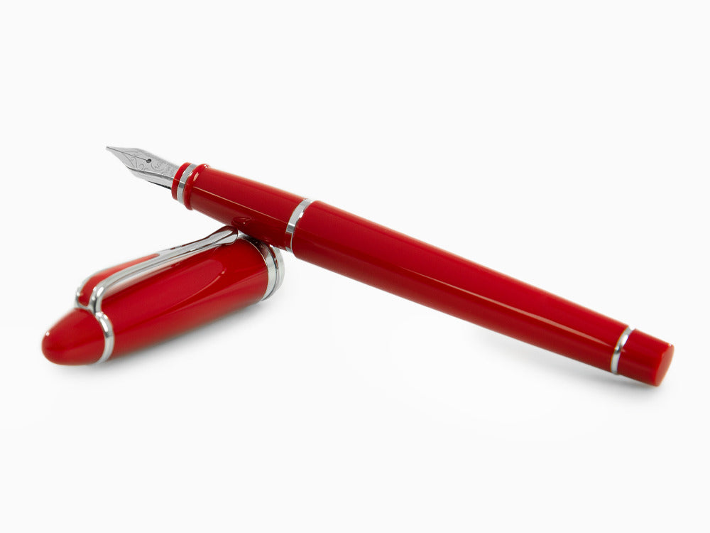 Stylo Plume Aurora Ipsilon De Luxe en Résine Rouge