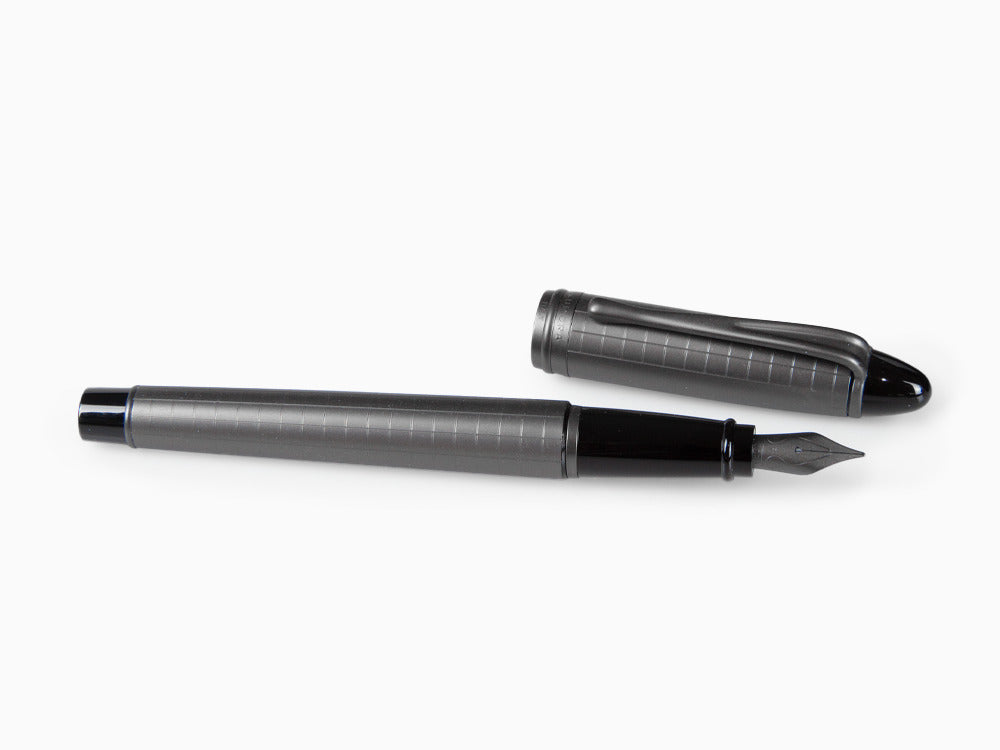 Stylo Plume Aurora IpsilonFull Metal Black, Ruthénium, B16-RQ
