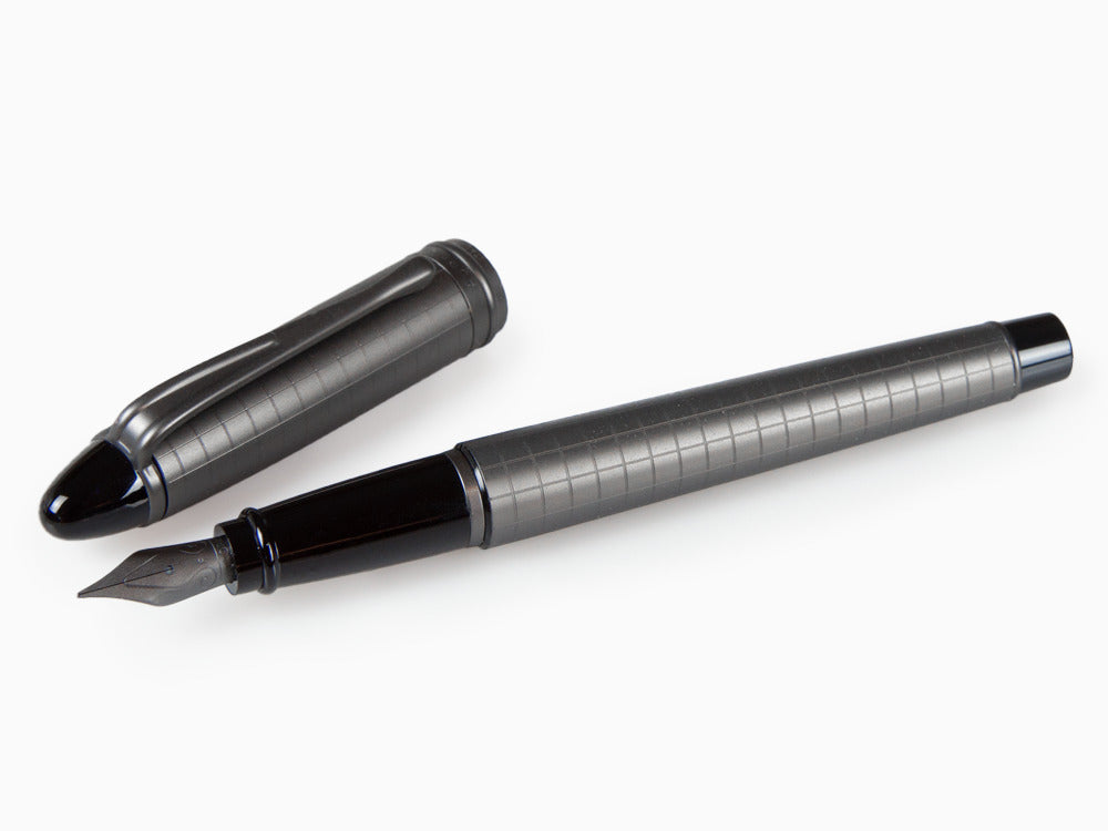 Stylo Plume Aurora IpsilonFull Metal Black, Ruthénium, B16-RQ