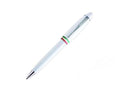 Stylo Bille Aurora Ipsilon Italia, Résine, Attributs Chromés, Blanc, B37-W
