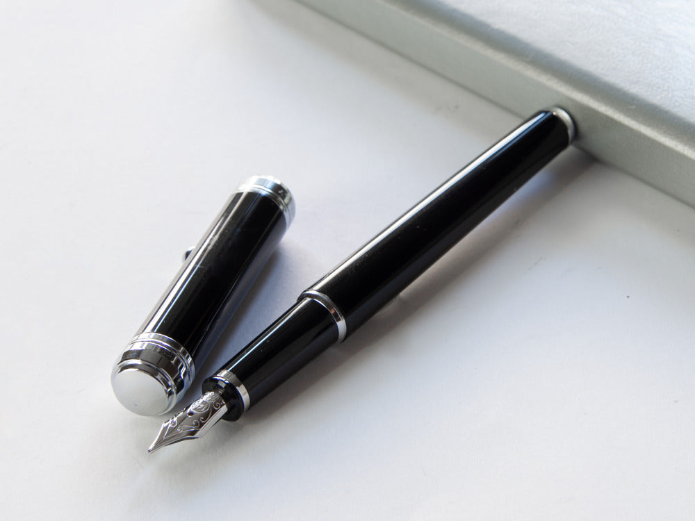 Stylo Plume Aurora Talentum Finesse - Résine Noire - D13N