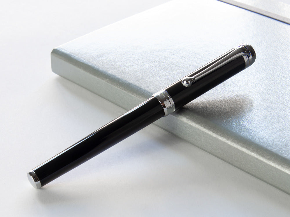 Stylo Plume Aurora Talentum Finesse - Résine Noire - D13N