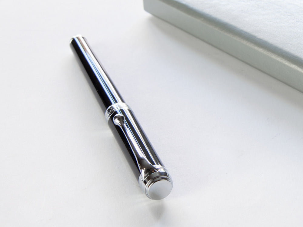 Stylo Plume Aurora Talentum Finesse - Résine Noire - D13N