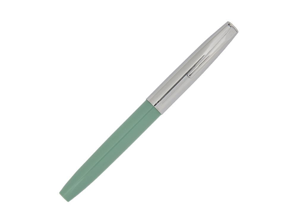 Stylo Plume Aurora Duo-Cart, Résine verte, Chrome, DC57-CVM