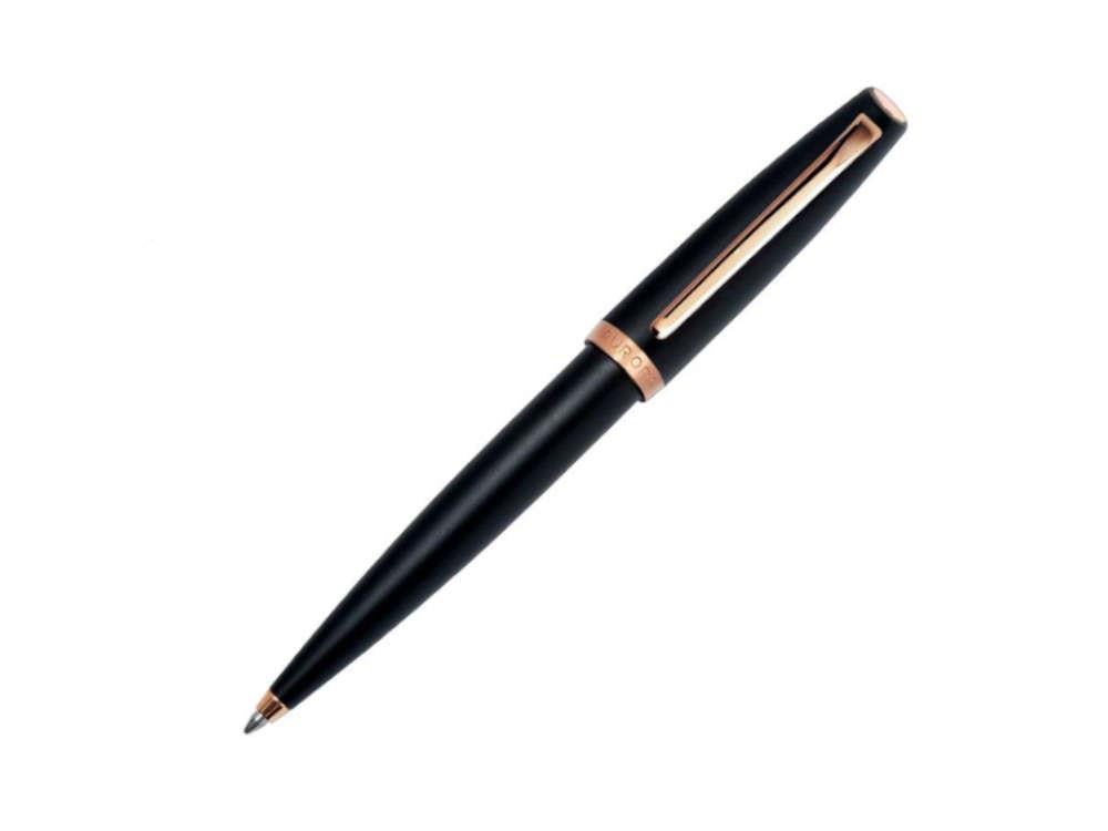 Stylo bille Aurora Style, Résine Noire, Attributs or, E40PN