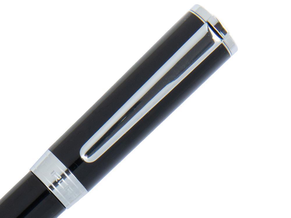 Stylo Plume Aurora TU en Résine Noire - Chromé - T11N